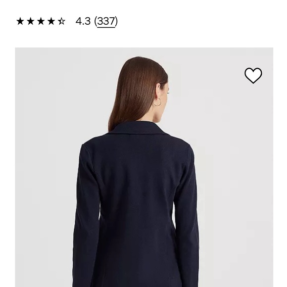 Lauren Ralph Lauren Black Label navy blue blazer w/gold nautical buttons.Size LP - Picture 13 of 16